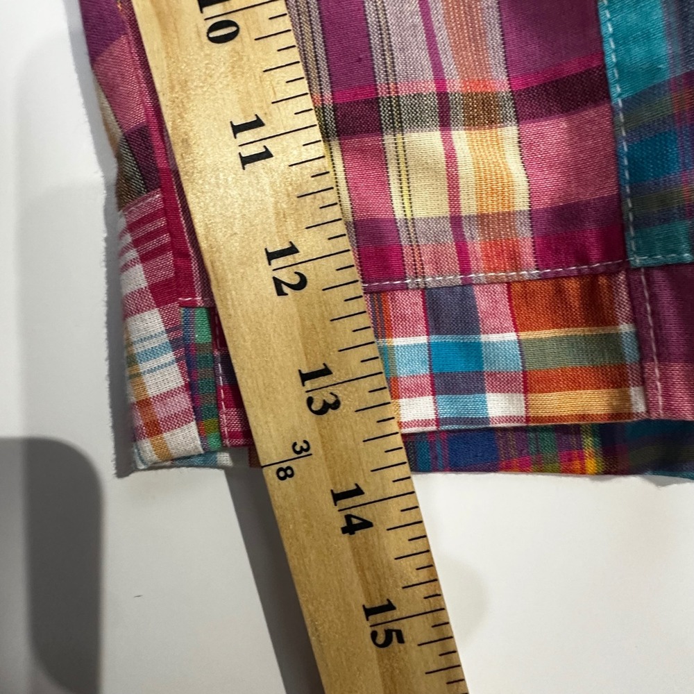 The English Sports Shop Bermuda Patchwork Plaid Cotton Shorts Womens 8 - Picture 7 of 11